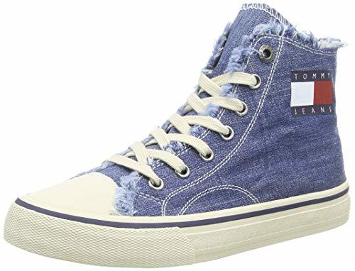 Moda Tommy Hilfiger Wmn Classic Tommy Jeans Sneaker, Zapatillas para Mujer, Azul