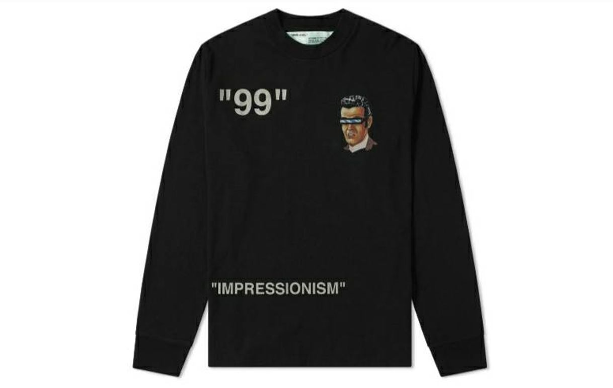 Social OFF-WHITE Green Man' Graphic Print L