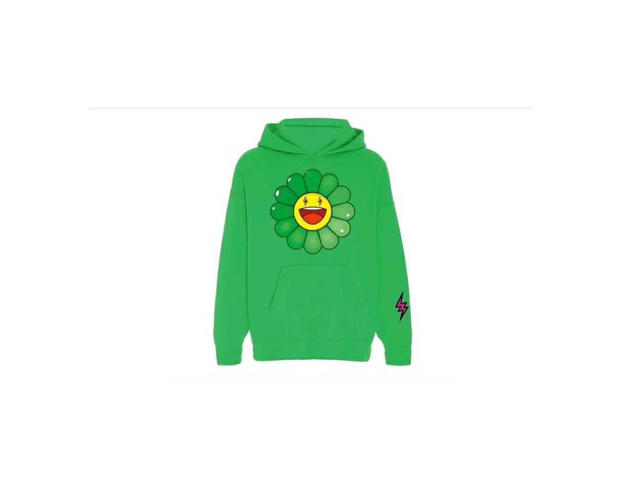 Social J Balvin x Takashi Murakami Flower Hoodie Green