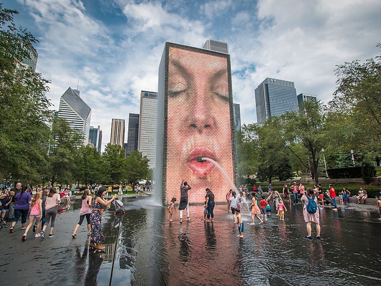 Lugar Crown Fountain