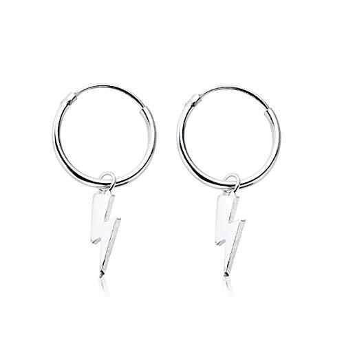 Pendientes pequeños de rayo