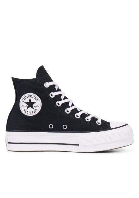 Fashion Converse negras plataforma