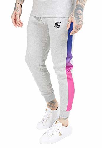 Places Pantalón Siksilk Muscle Fit Gris/Neon L