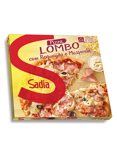 Pizza de lombo com requeijão e mussarela - Sabia