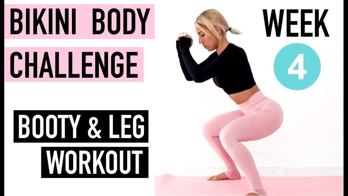 Social BOOTY & LEG WORKOUT // Bikini Body Challenge [ WEEK 4 ] by ...