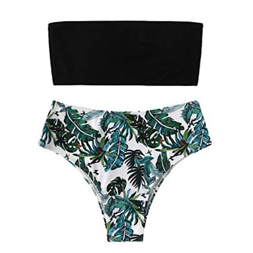 LHWY Tankini Trikini Tangas Mujeres Que Imprimen el Vendaje Bikini Conjunto Traje de baño brasileño Ropa de Playa Traje de baño