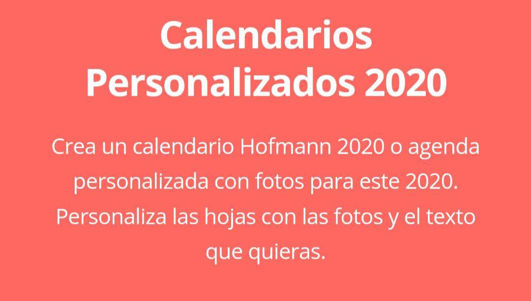 Moda Calendarios Personalizados con Fotos 2019 - 2020 | Hofmann