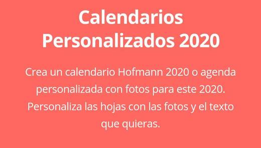 Calendarios Personalizados con Fotos 2019 - 2020 | Hofmann