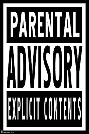 Grupo Erik Editores GPE4148 - Póster Parental Advisory/Vertical, 61 x 91,5 cm