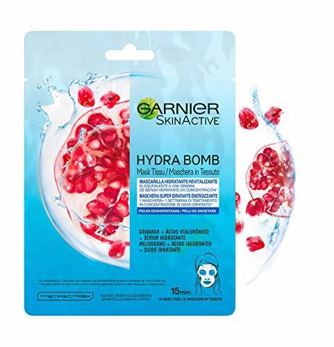 Social Garnier Skin Active Mask Tissu Mascarilla de Tela Hydra Bomb Hidratante Energizante