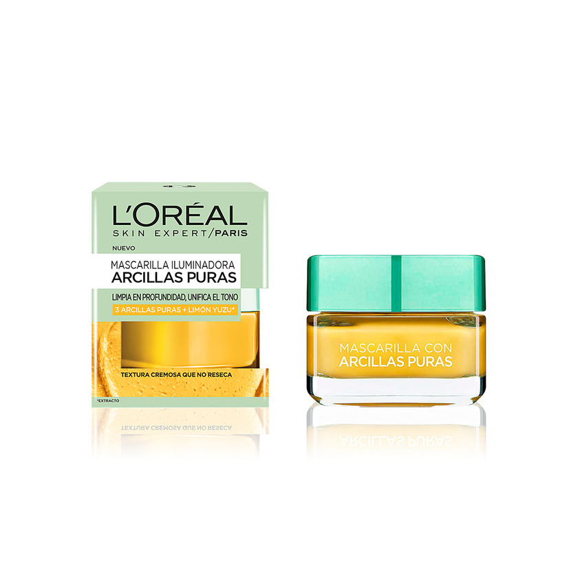 Producto Arcillas Puras Mascarilla facial Amarilla unificante