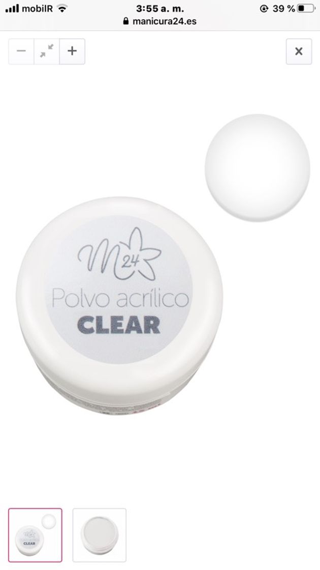 Moda polvo acrilico (clear)