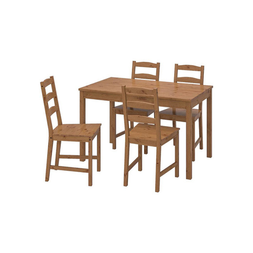 Mesa y cuatro sillas Jokkmokk Ikea