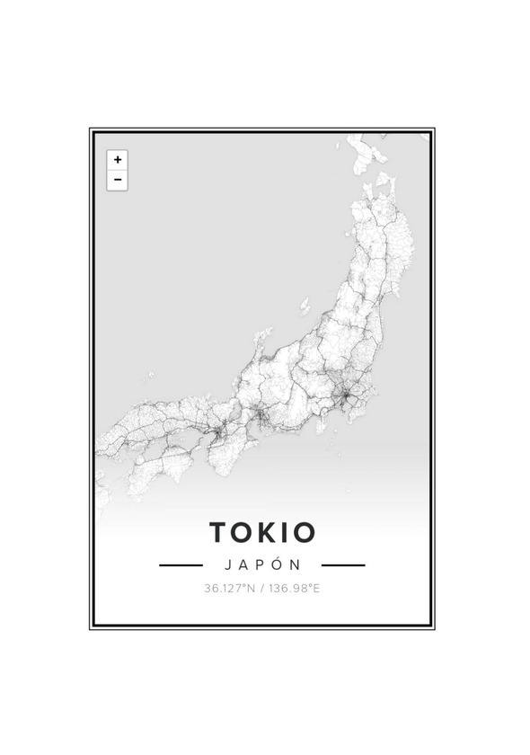 Producto Mapa Tokio Mapiful