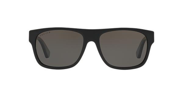 Moda Gucci GG0341S 56 Grey-Black & Black Polarized Sunglasses ...