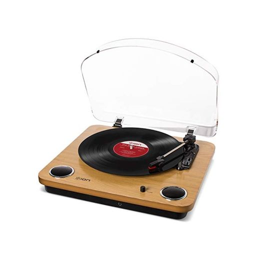 ION Audio Max LP - Tocadiscos de vinilo de 3 Velocidades con