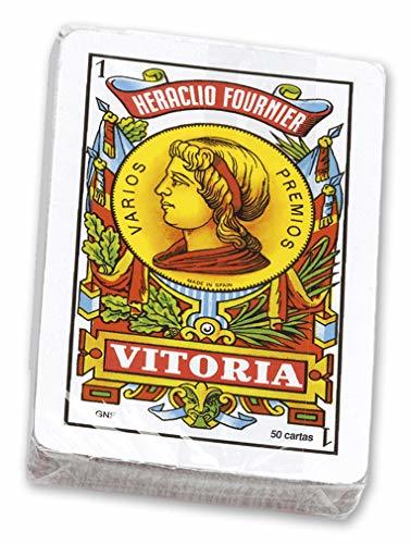 Social Fournier-Nº12 Baraja española de 50 Cartas empaquetada en celofán, Multicolor