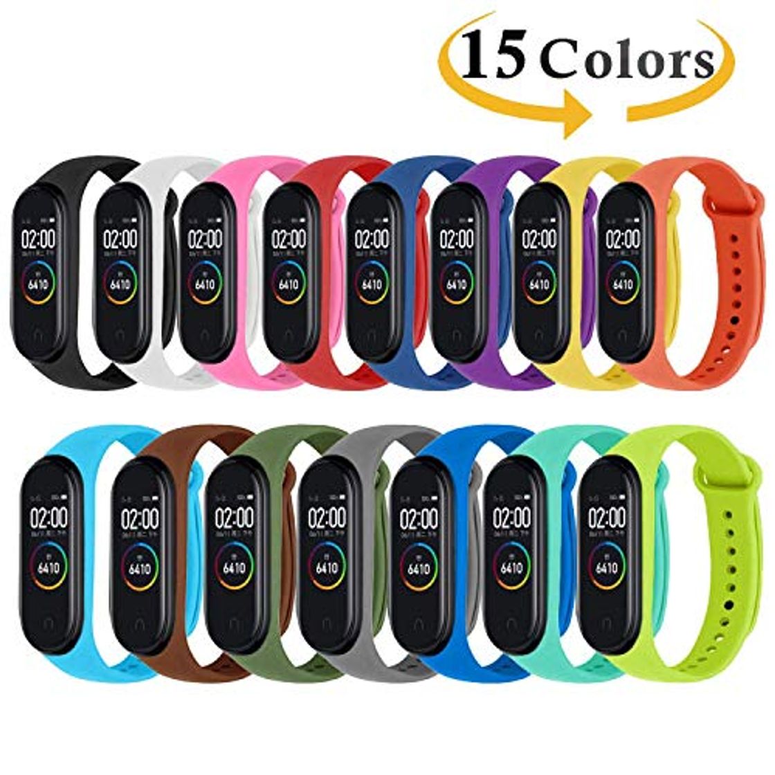 Productos Monuary 15 Piezas Correa para Xiaomi Mi Smart Band 4