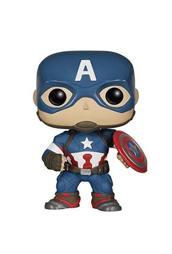 Funko Pop!- Capitán Vengadores Bobble: Marvel: Avengers AOU: Captain America