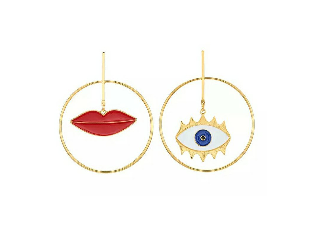 Product Pendientes ojo y boca