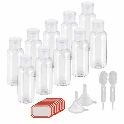 Belleza KAKOO 10 pcs de Set Bote hermético 50ml de Botella rellenables plástico