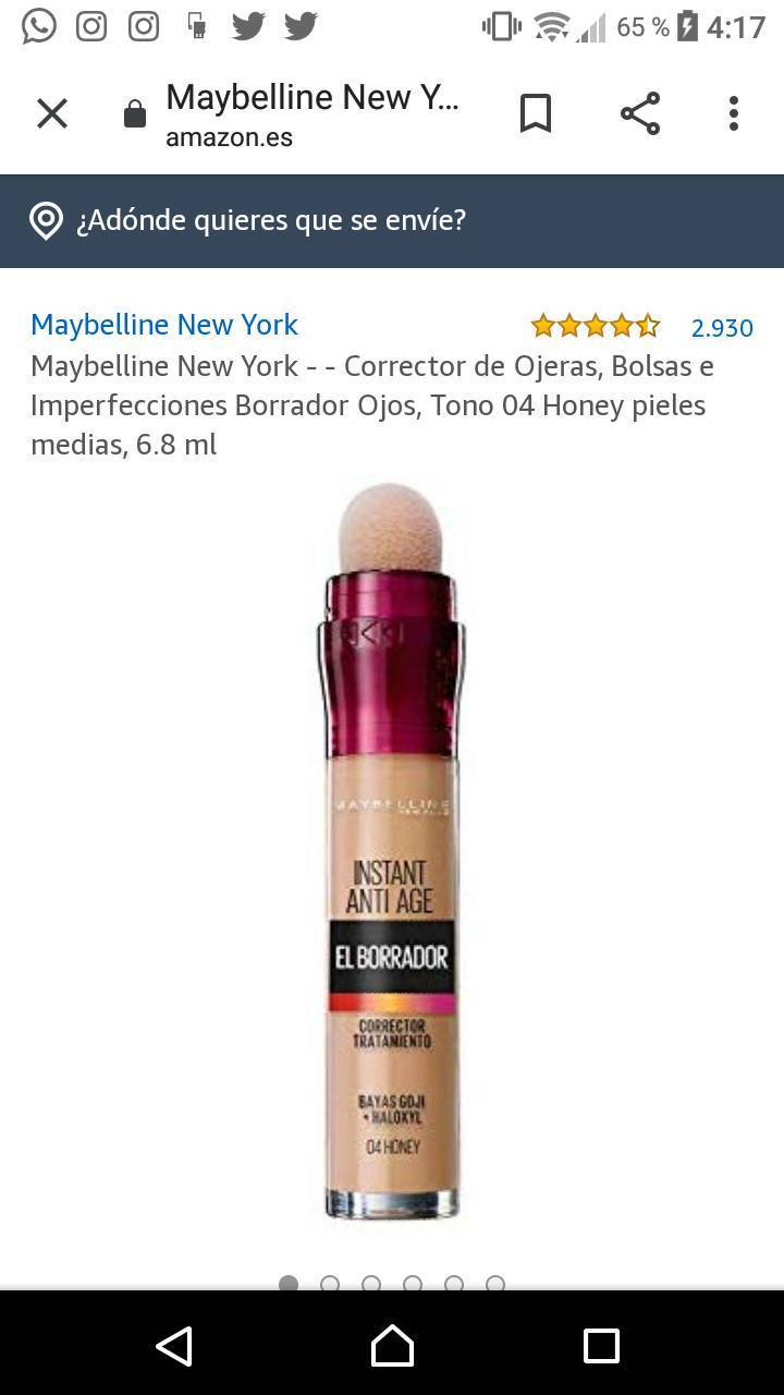 Corrector de ojeras 