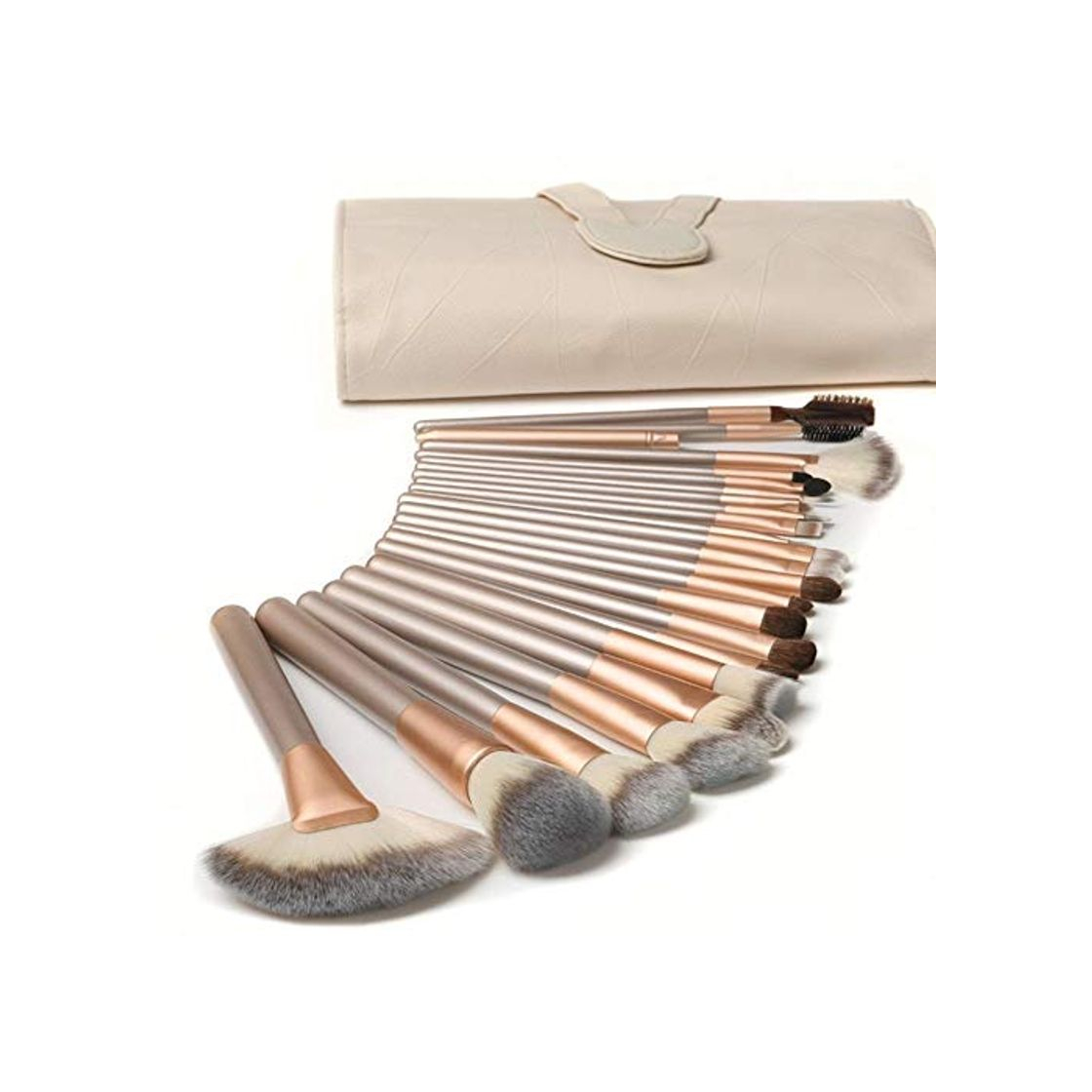 Social 18 Piezas Pinceles de Maquillaje Juego de Pinceles de Maquillaje con Estuche