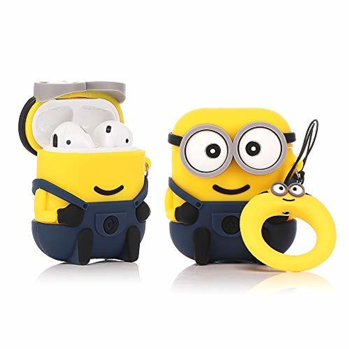 Social LEWOTE Airpods Carcasa de Silicona Compatible con Airpods de Apple 1 y