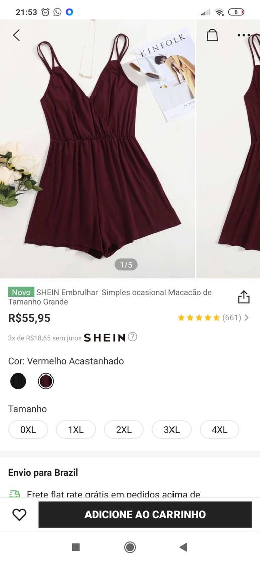 Fashion Macacão lindo da Shein 