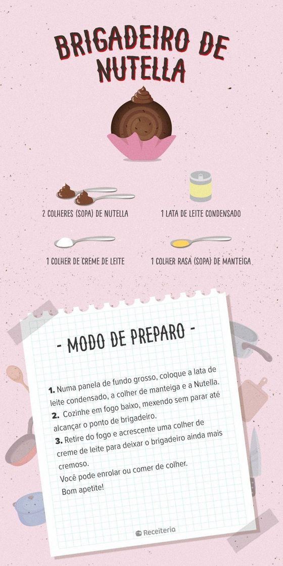 Moda Brigadeiro de nutella | Pinterest 