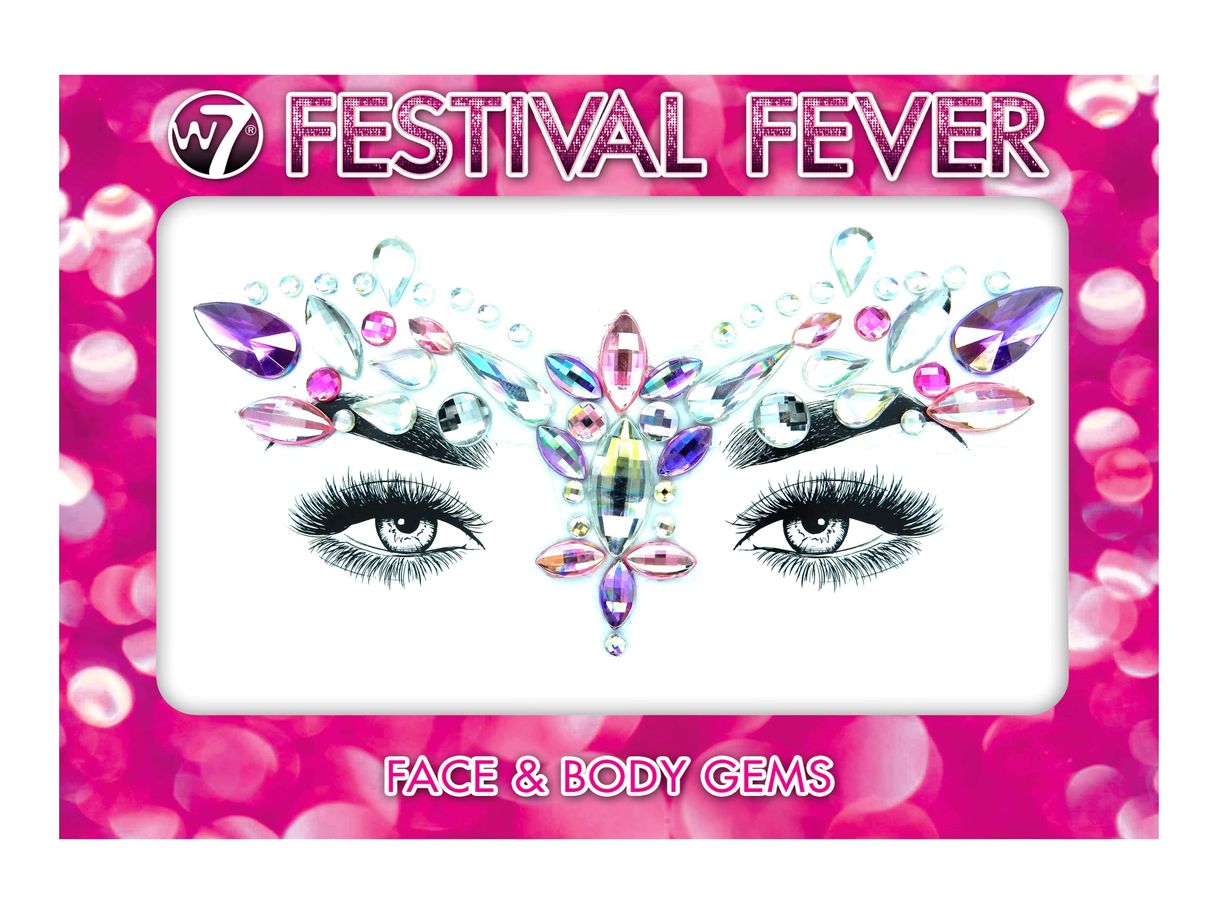 Fashion W7 Festival Fever Face and Body Gems - Glam Goddess