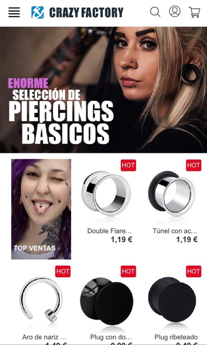 App Compra de Piercings