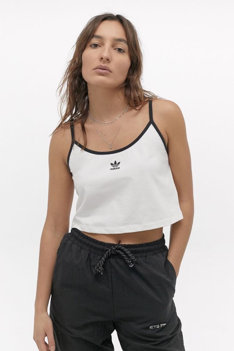 Moda adidas Originals White Cropped Vest