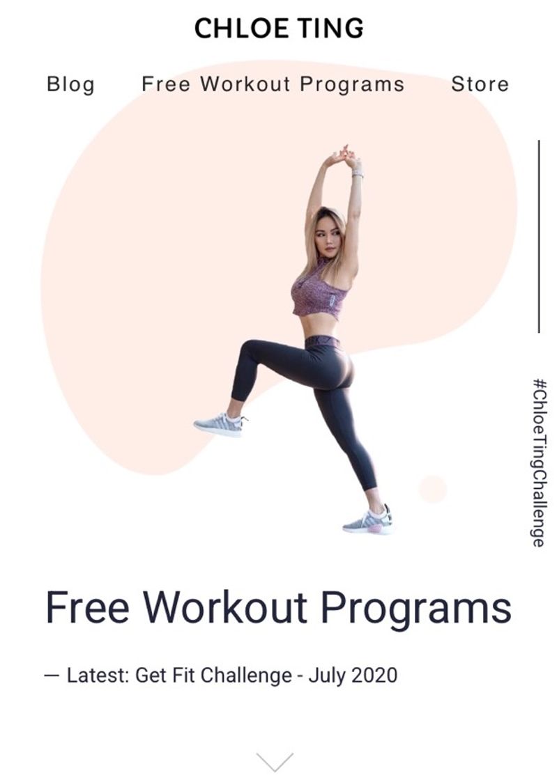 Fashion Free Workout Programs - #ChloeTingChallenge - Chloe Ting