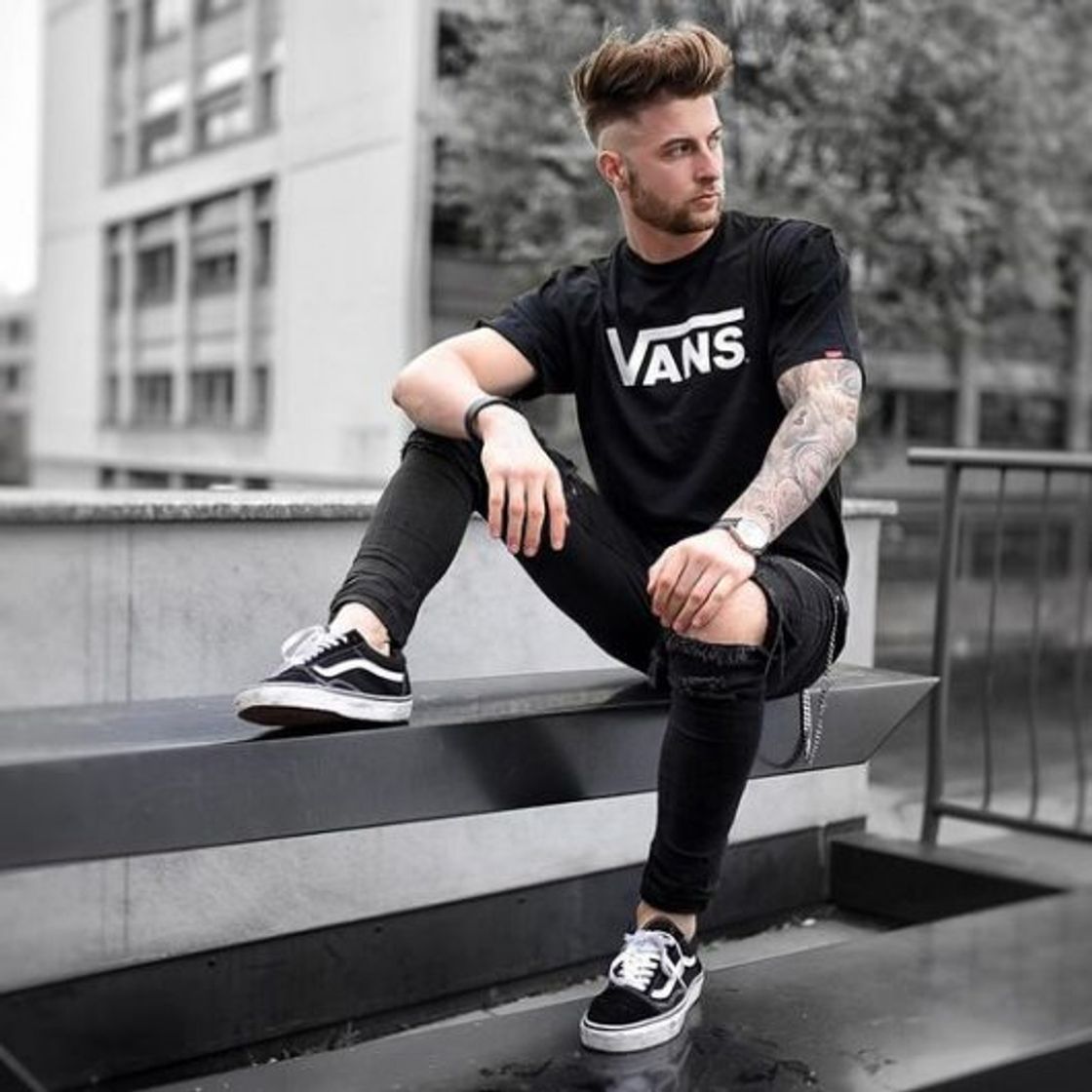 Fashion Look estiloso com vans