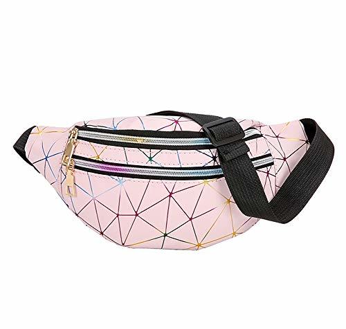 Products Estwell Riñonera Mujer Moda Riñonera Deportiva Viaje Bolso de Cintura Running Impermeable