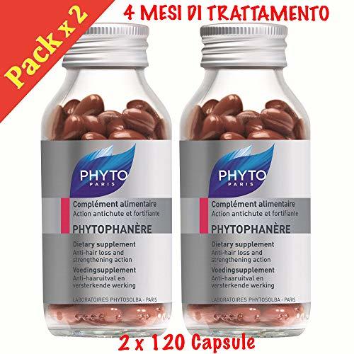 Products Phyto phytophanere suplemento alimenticio cabello y uñas - 4 meses de tratamiento - 120 + 120 °Cápsulas