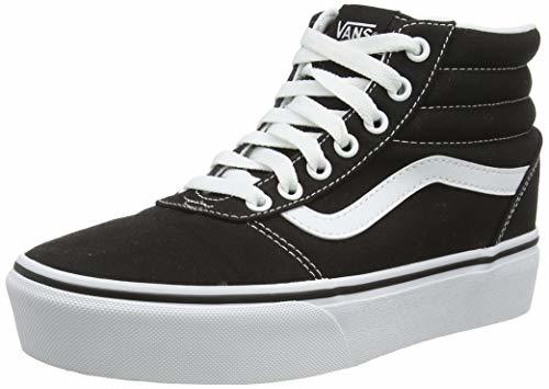 Social Vans Ward Hi Platform, Zapatillas Altas para Mujer, Negro