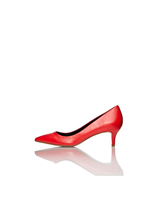 Social find. Kitten Court Zapatos de tacón con punta cerrada Mujer, Rojo