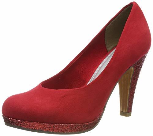 Social Marco Tozzi 2-2-22441-33, Zapatos con Plataforma para Mujer, Rojo