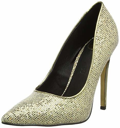 Social Buffalo Femi, Zapatos de Tacón para Mujer, Dorado