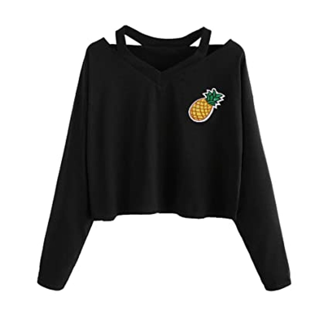 Social K-youth Sudaderas Adolescentes Chicas Tumblr Sudaderas Cortas Niña con Roses Sudaderas Cortas