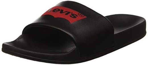 Levi's June Batwing, Chanclas Hombre, Negro