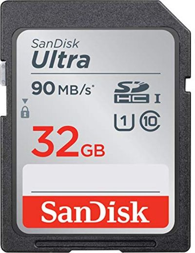 SanDisk Ultra 32 GB SDHC Tarjeta de Memoria de hasta 90 MB