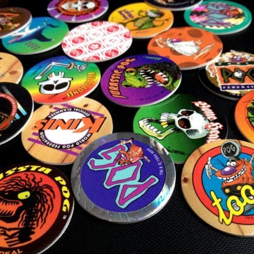 POGS 20 Assorted MILKCAPS