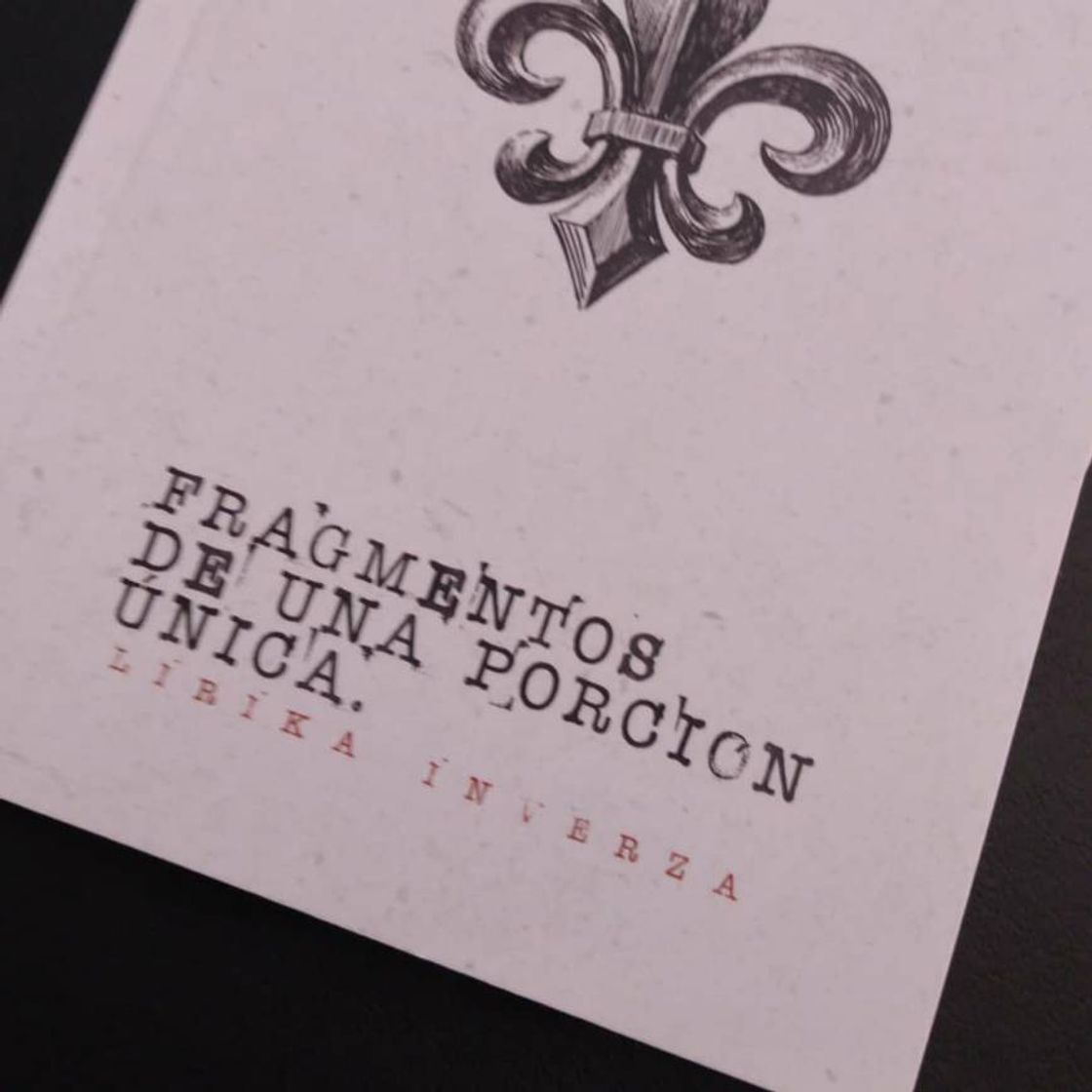 Book Fragmentos de una porción única