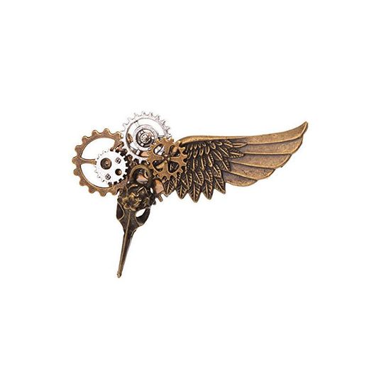 GRACEART Vendimia Steampunk Engranajes Reloj Broche Alfiler