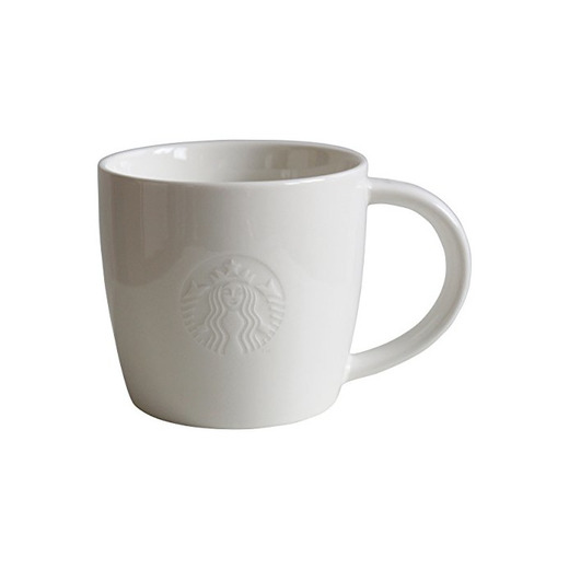Starbucks Taza de café Blanco Taza Coffee Mug Fore Here Serie 8oz