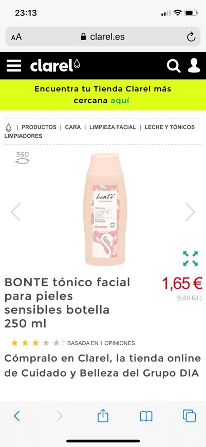 Social Garnier Skin Active Tónico Suave Essentials para Pieles Secas y Sensibles