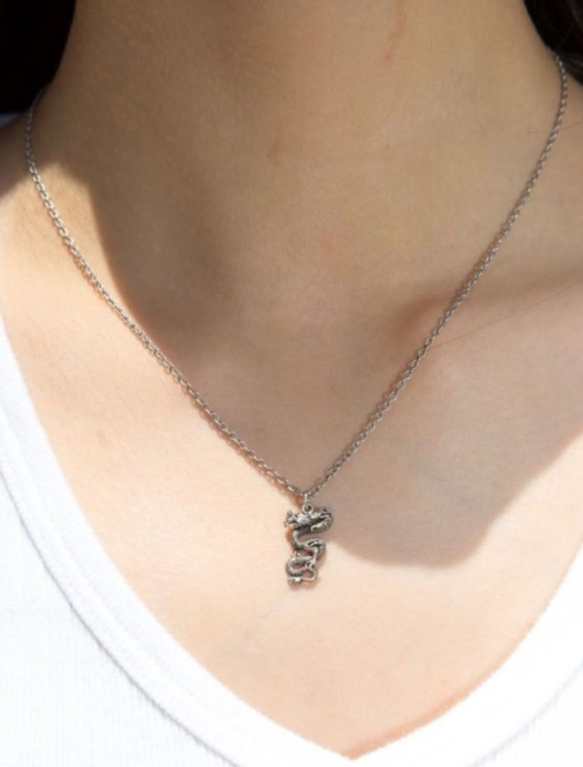 Fashion Silver Dragon Necklace, Brandy Melville